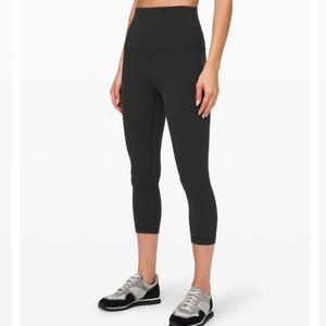 lululemon athletica Black High-Waisted Cropped Leggings